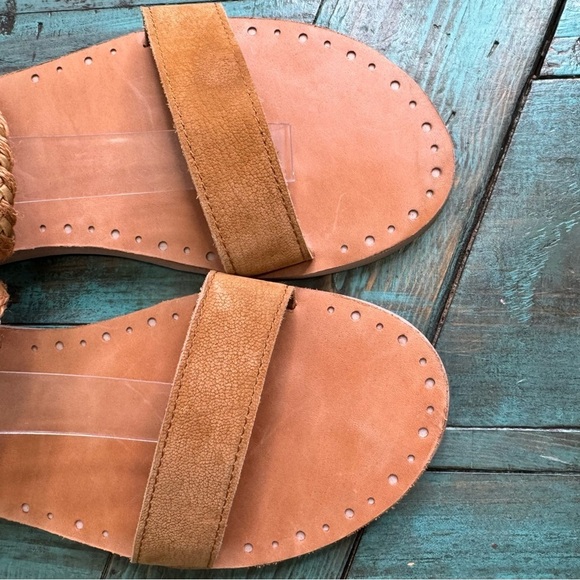 Ugg Tan Leather Sandals Size 11 - Picture 3 of 8